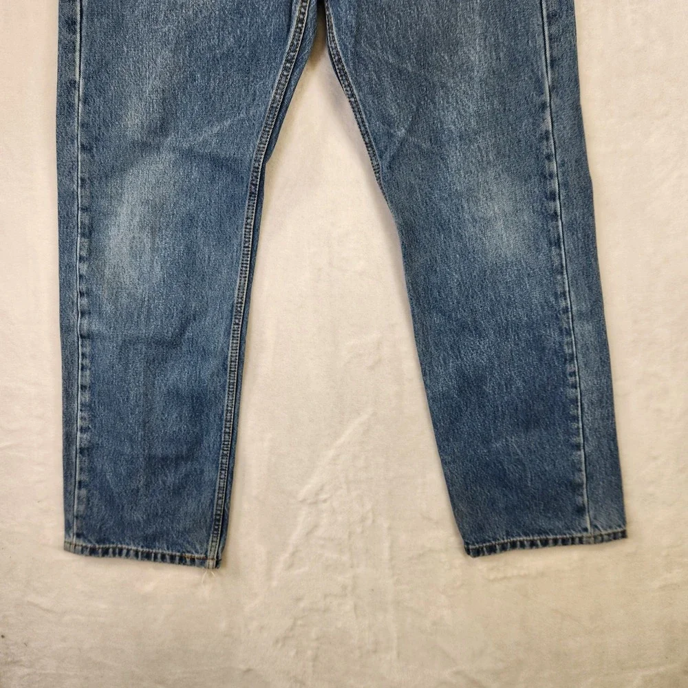 Levis‎ 505 Regular Fit Straight Leg Blue Jeans Mens 34x30 Medium Wash 00505-4886